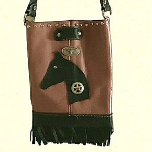 - ***EQUESTRIAN THEME*** LEATHER  BAG